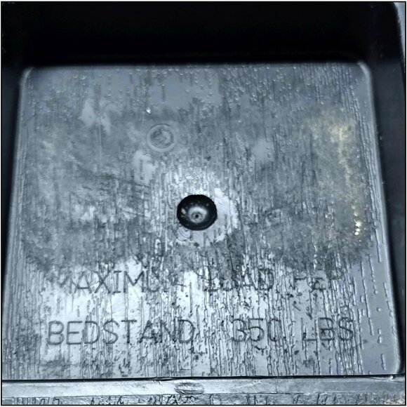 4 pack 6" Heavy Duty 1400 lbs. Bed Risers -Black Woodgrain Recycled Plastic - Picture 10 of 10